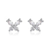 1 Pair Simple Style Butterfly Plating Inlay Alloy Rhinestones Ear Studs