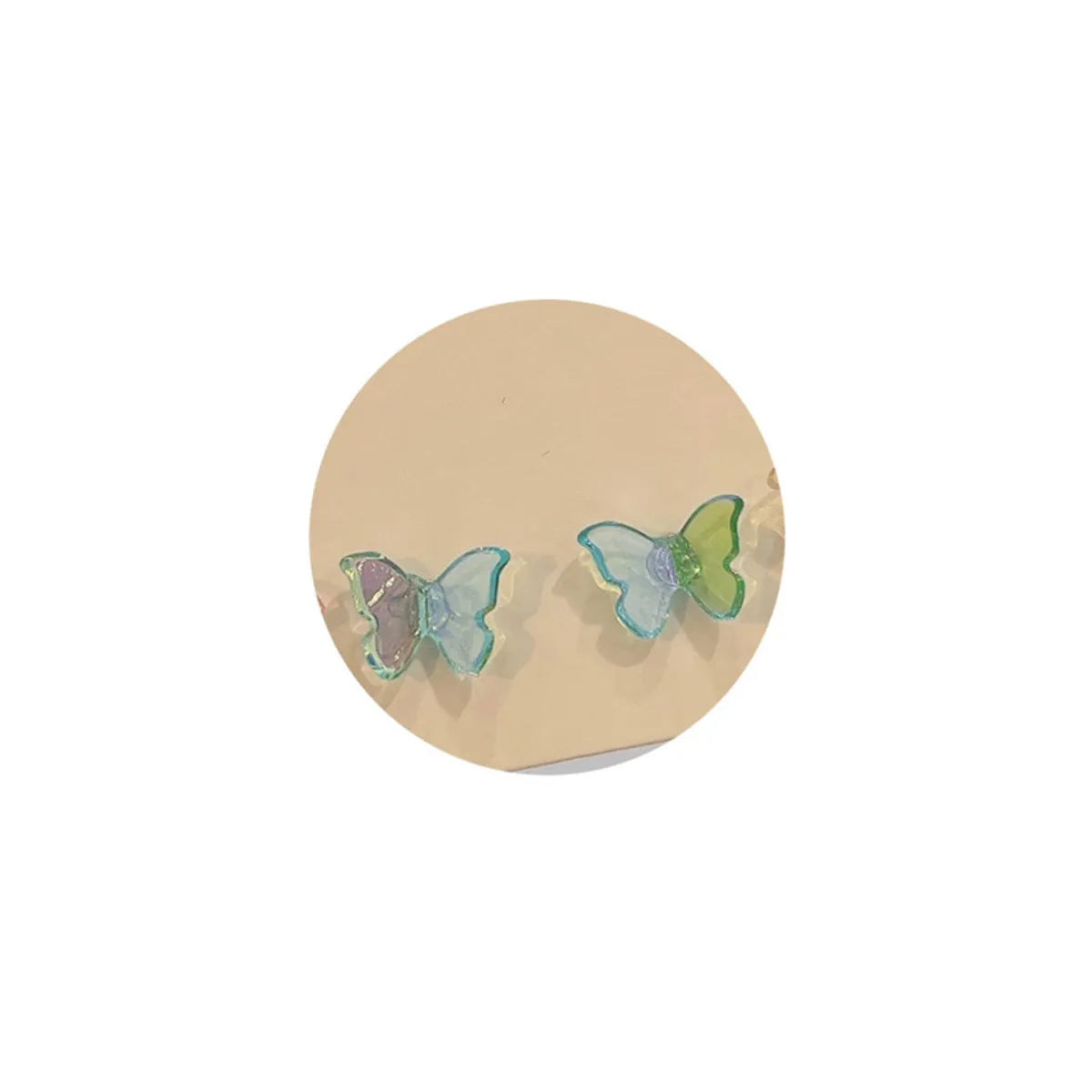 1 Pair Simple Style Butterfly Plating Metal Ear Studs