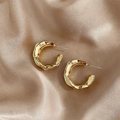 1 Pair Simple Style C Shape Plating Alloy Ear Cuffs Ear Studs