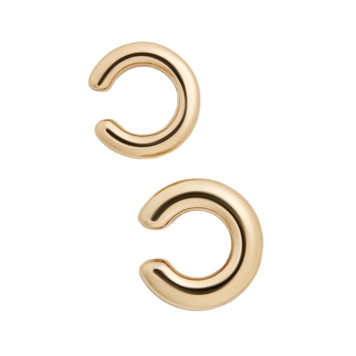 1 Pair Simple Style C Shape Plating Alloy Ear Cuffs