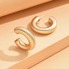 1 Pair Simple Style C Shape Plating Arylic Ear Studs