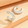 1 Pair Simple Style C Shape Plating Arylic Ear Studs