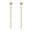 1 Pair Simple Style Chain Plating Chain Stainless Steel 18K Gold Plated Drop Earrings