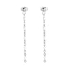 1 Pair Simple Style Chain Plating Chain Stainless Steel 18K Gold Plated Drop Earrings