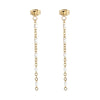 1 Pair Simple Style Chain Plating Chain Stainless Steel 18K Gold Plated Drop Earrings