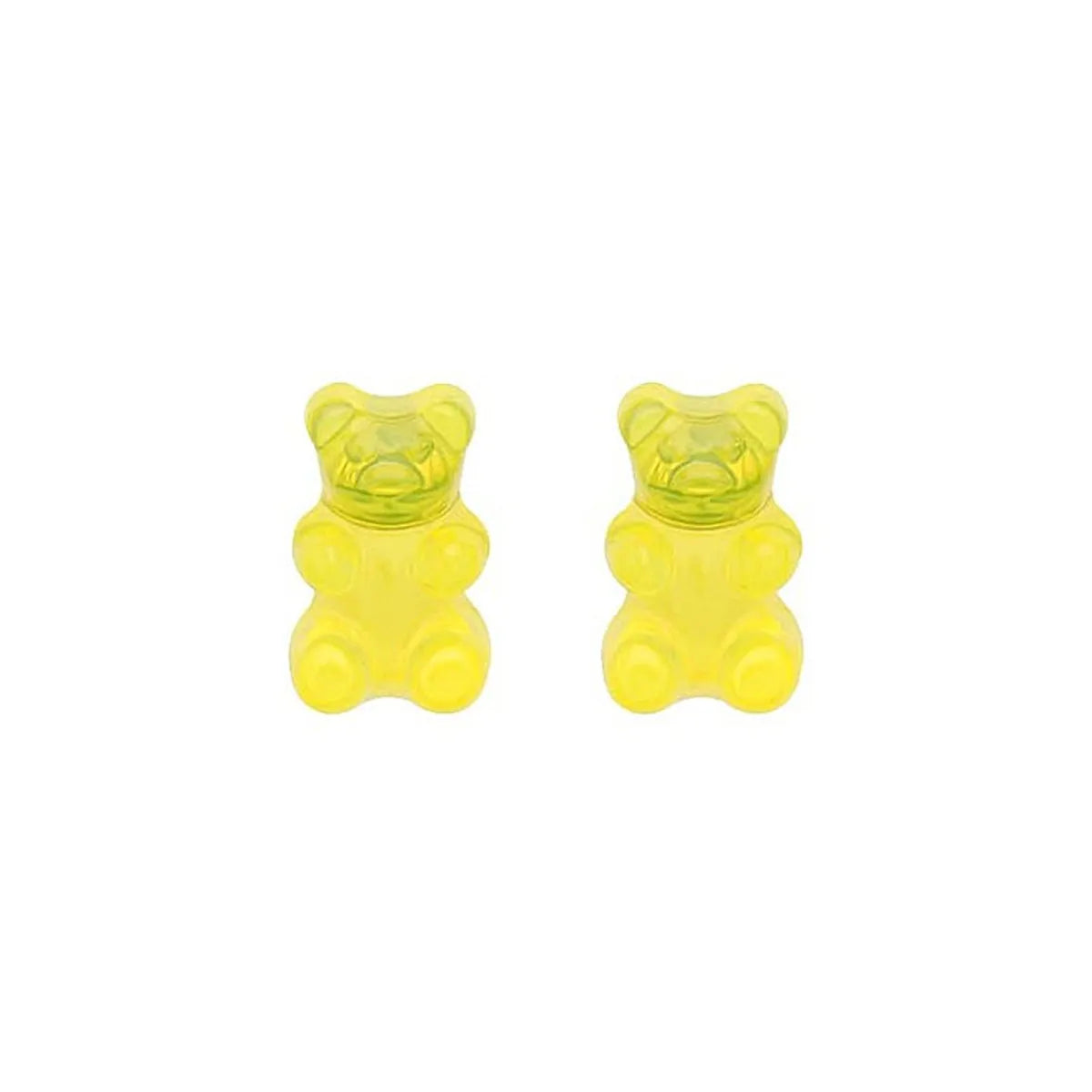 1 Pair Simple Style Classic Style Bear Plastic Resin Ear Studs