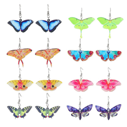 1 Pair Simple Style Classic Style Butterfly Arylic Dangling Earrings