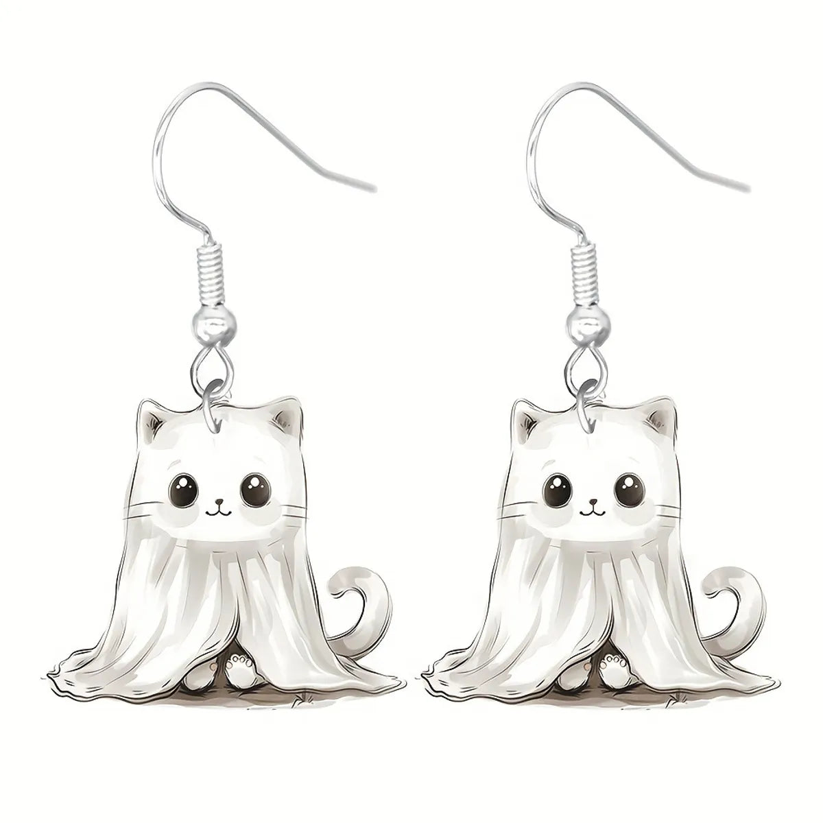 1 Pair Simple Style Classic Style Cartoon Character Arylic Drop Earrings