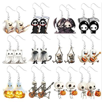 1 Pair Simple Style Classic Style Cartoon Character Arylic Drop Earrings