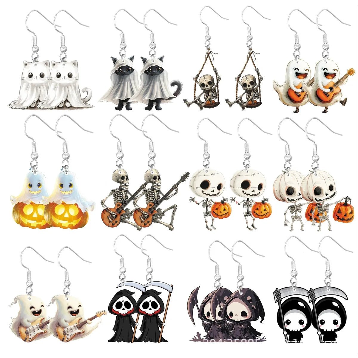 1 Pair Simple Style Classic Style Cartoon Character Arylic Drop Earrings