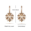 1 Pair Simple Style Classic Style Commute Flower Plating Inlay Copper Artificial Gemstones 14K Gold Plated Platinum Plated Drop Earrings