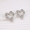 1 Pair Simple Style Classic Style Commute Heart Shape Plating Zinc Alloy Ear Studs