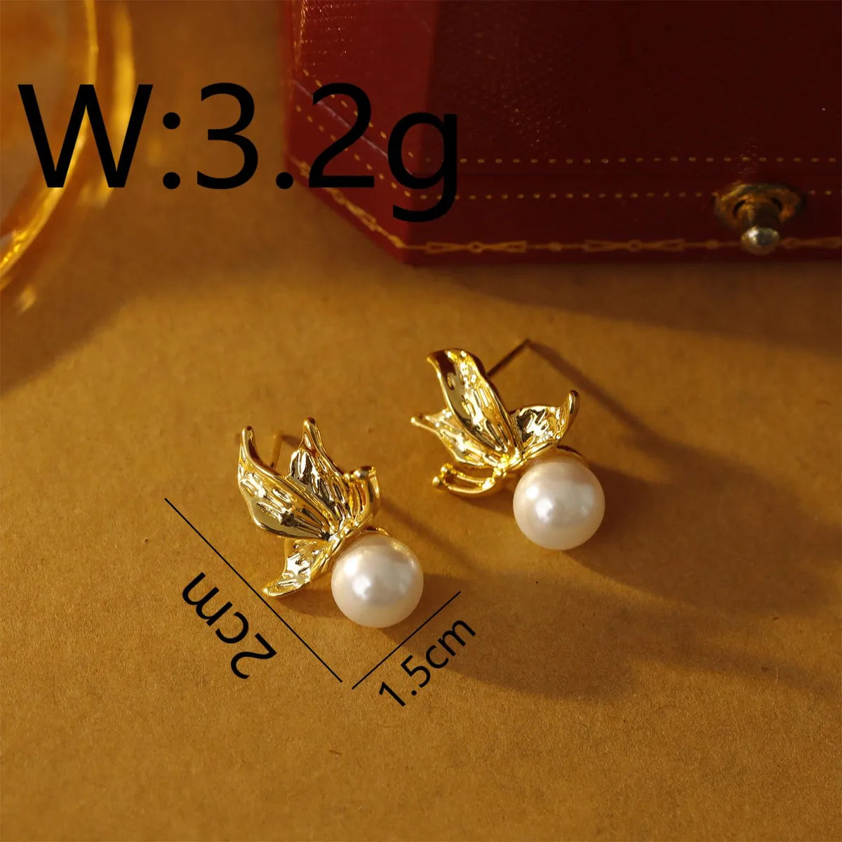 1 Pair Simple Style Classic Style Flame Plating Inlay Copper Glass Bead 18K Gold Plated White Gold Plated Drop Earrings