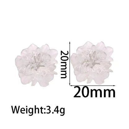 1 Pair Simple Style Classic Style Flower Alloy Ear Studs