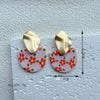 1 Pair Simple Style Classic Style Flower Handmade Soft Clay Drop Earrings