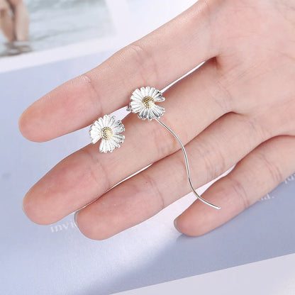 1 Pair Simple Style Classic Style Flower Plating Copper Gold Plated Ear Studs