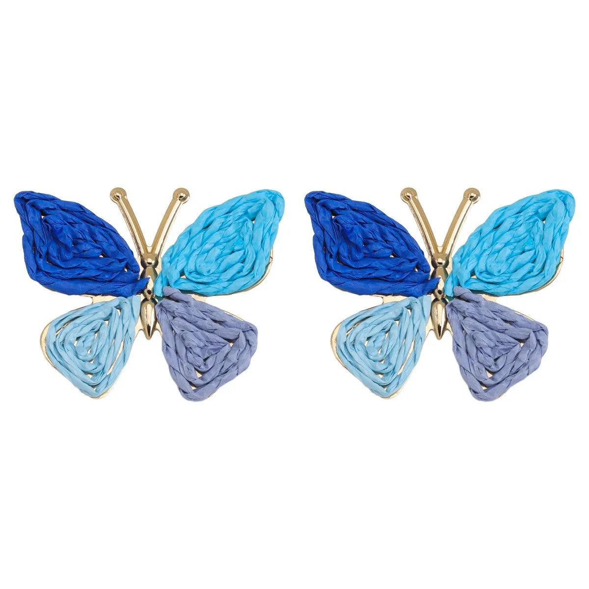 1 Pair Simple Style Classic Style Flower Raffia Drop Earrings