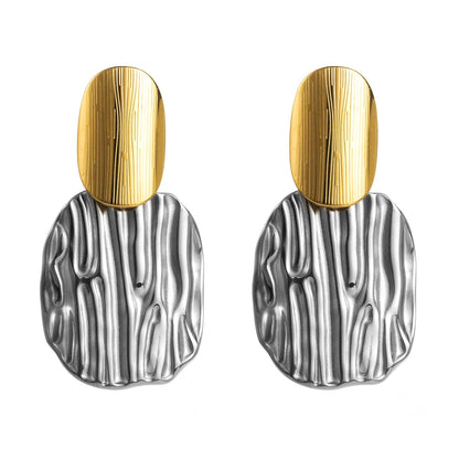 1 Pair Simple Style Classic Style Geometric Alloy Gold Plated Silver Plated Drop Earrings