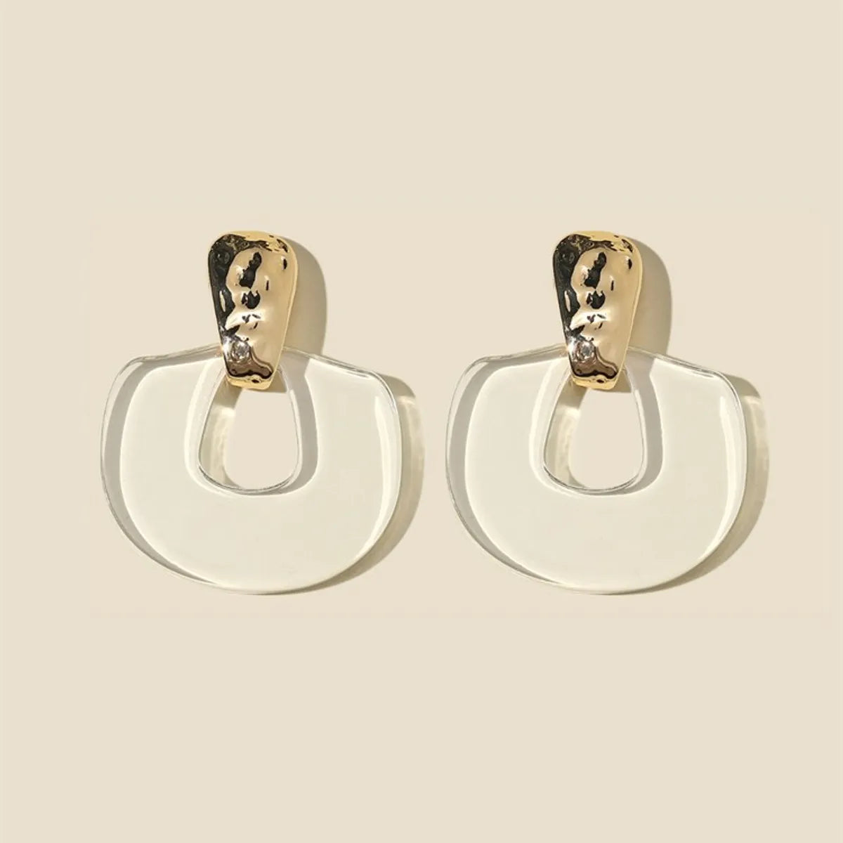 1 Pair Simple Style Classic Style Geometric Arylic Earrings