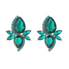 1 Pair Simple Style Classic Style Geometric Inlay Artificial Crystal Glass Rhinestones Ear Studs