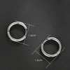 1 Pair Simple Style Classic Style Geometric Inlay Titanium Steel Rhinestones Earrings