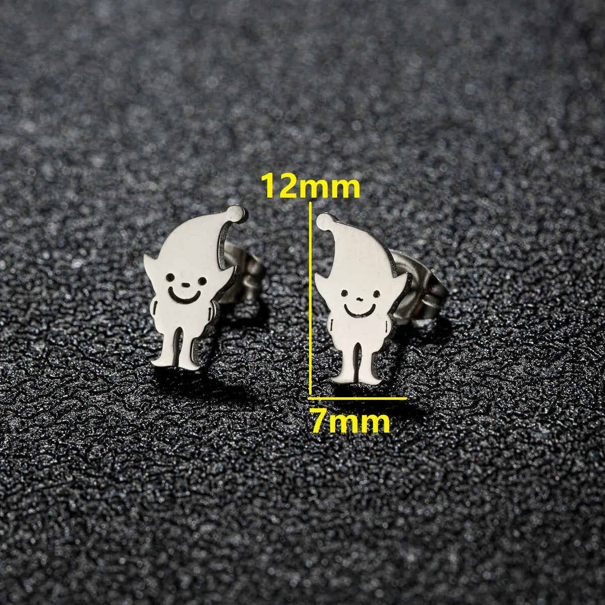 1 Pair Simple Style Classic Style Geometric Polishing Plating 304 Stainless Steel 18K Gold Plated Ear Studs