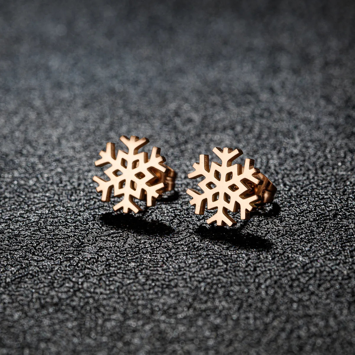 1 Pair Simple Style Classic Style Geometric Polishing Plating 304 Stainless Steel 18K Gold Plated Ear Studs