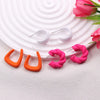 1 Pair Simple Style Classic Style Geometric Spray Paint Arylic Ear Studs