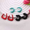 1 Pair Simple Style Classic Style Geometric Spray Paint Arylic Ear Studs