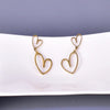 1 Pair Simple Style Classic Style Heart Shape 304 Stainless Steel Titanium Steel 18K Gold Plated Drop Earrings