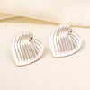 1 Pair Simple Style Classic Style Heart Shape Plating 304 Stainless Steel 18K Gold Plated Ear Studs