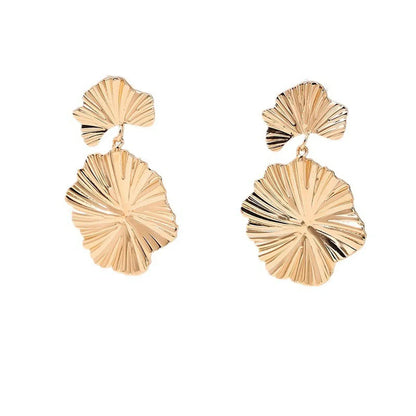 1 Pair Simple Style Classic Style Leaf Alloy Drop Earrings