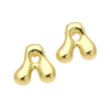 1 Pair Simple Style Classic Style Letter Gold Plated Ear Studs