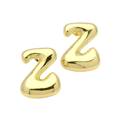 1 Pair Simple Style Classic Style Letter Gold Plated Ear Studs