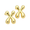 1 Pair Simple Style Classic Style Letter Gold Plated Ear Studs