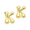 1 Pair Simple Style Classic Style Letter Gold Plated Ear Studs