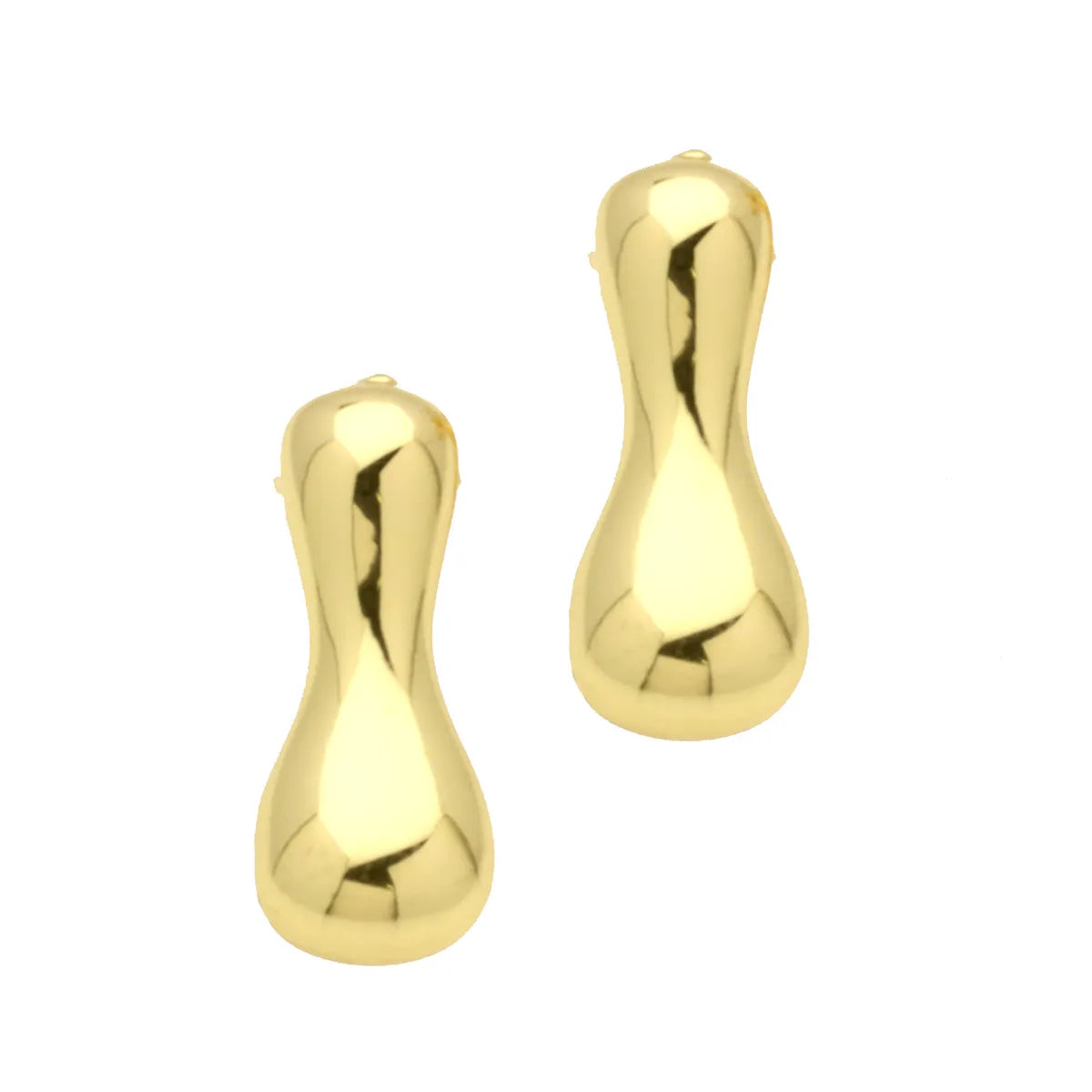 1 Pair Simple Style Classic Style Letter Gold Plated Ear Studs