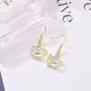 1 Pair Simple Style Classic Style Letter Patchwork Alloy Alloy Drop Earrings