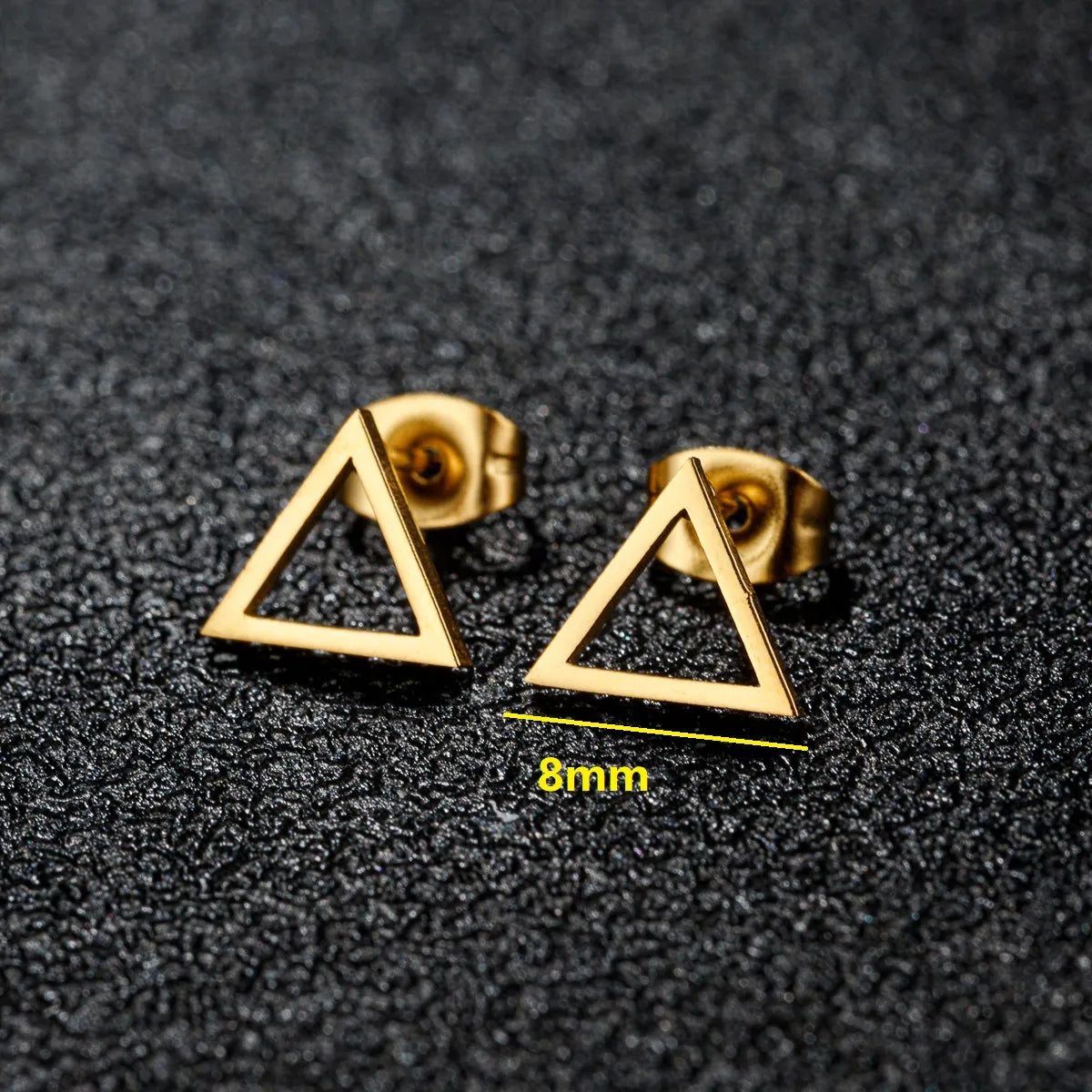 1 Pair Simple Style Classic Style Round Star Moon Hollow Out 304 Stainless Steel 18K Gold Plated Ear Studs