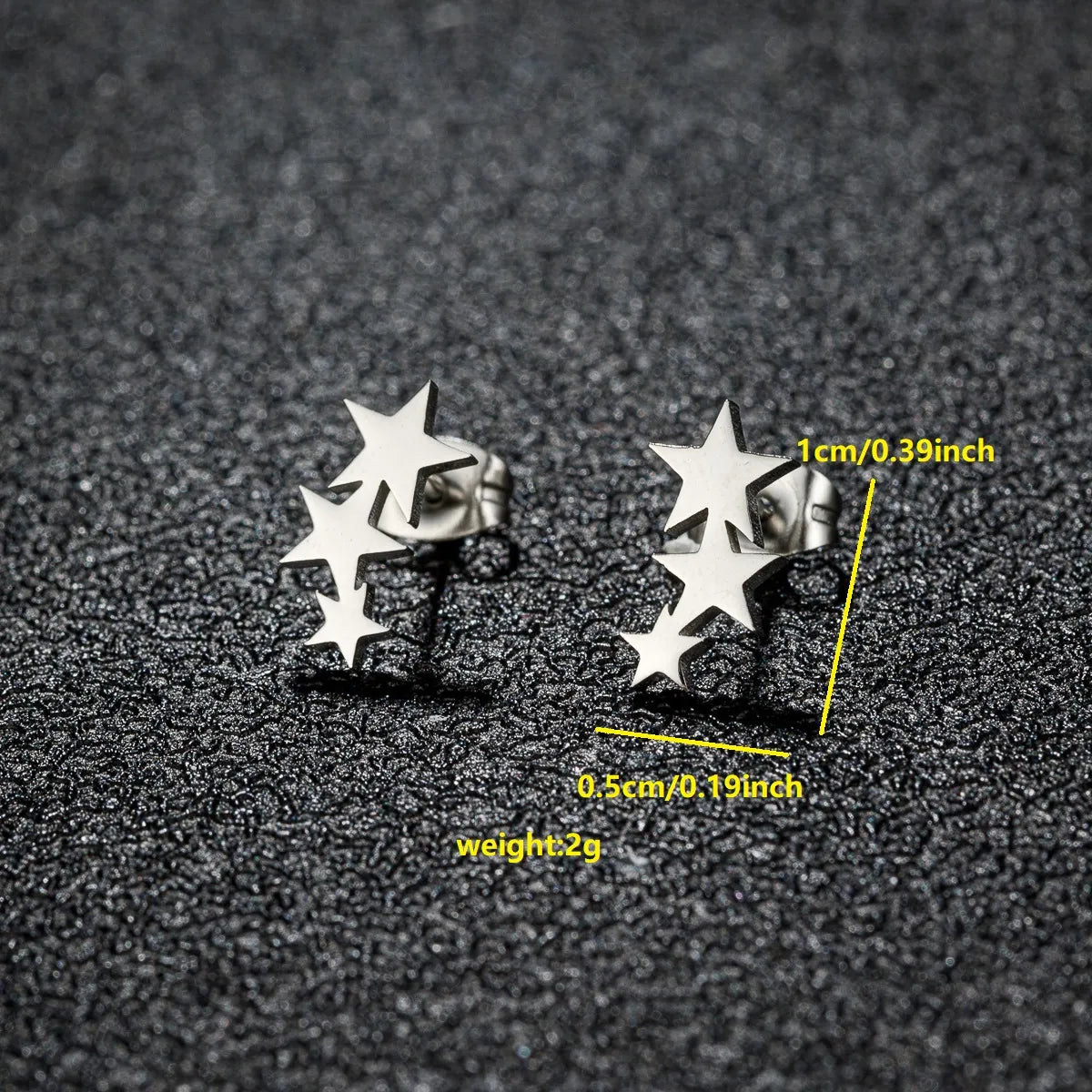 1 Pair Simple Style Classic Style Round Star Moon Hollow Out 304 Stainless Steel 18K Gold Plated Ear Studs