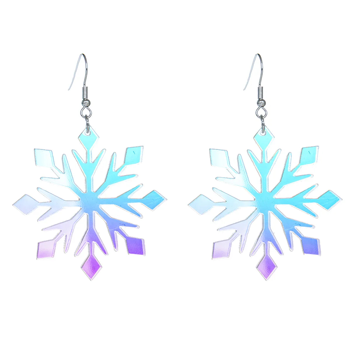 1 Pair Simple Style Classic Style Snowflake Arylic Drop Earrings