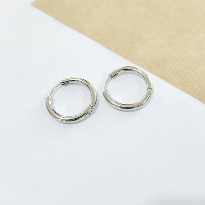 1 Pair Simple Style Classic Style Solid Color Alloy Earrings