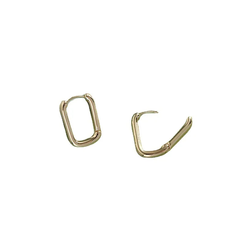 1 Pair Simple Style Classic Style Solid Color Alloy Earrings