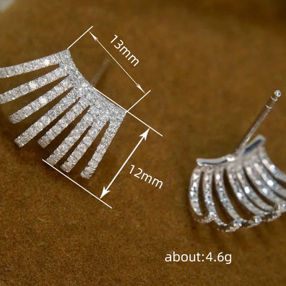 1 Pair Simple Style Classic Style Solid Color Inlay Copper Zircon Ear Studs