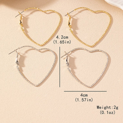 1 Pair Simple Style Classic Style Solid Color Iron Earrings