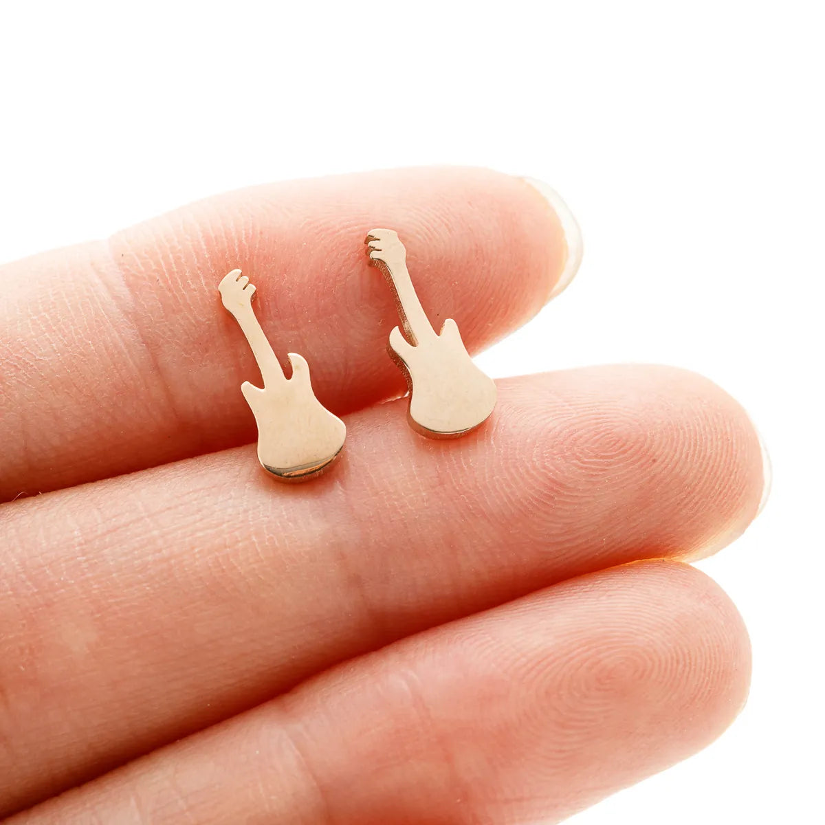 1 Pair Simple Style Classic Style Solid Color Irregular Plating 304 Stainless Steel 18K Gold Plated Ear Studs