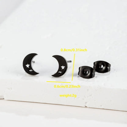 1 Pair Simple Style Classic Style Solid Color Irregular Plating 304 Stainless Steel 18K Gold Plated Ear Studs