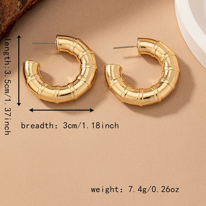 1 Pair Simple Style Classic Style Solid Color Plating Arylic 14k Gold Plated Ear Studs