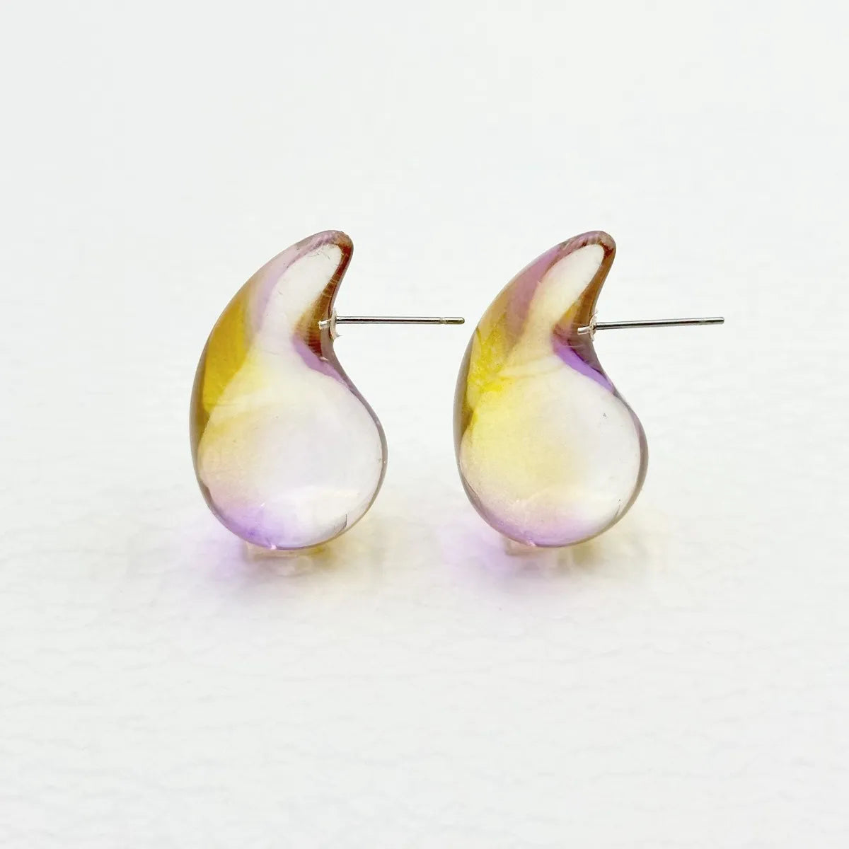 1 Pair Simple Style Classic Style Solid Color Plating Arylic Ear Studs