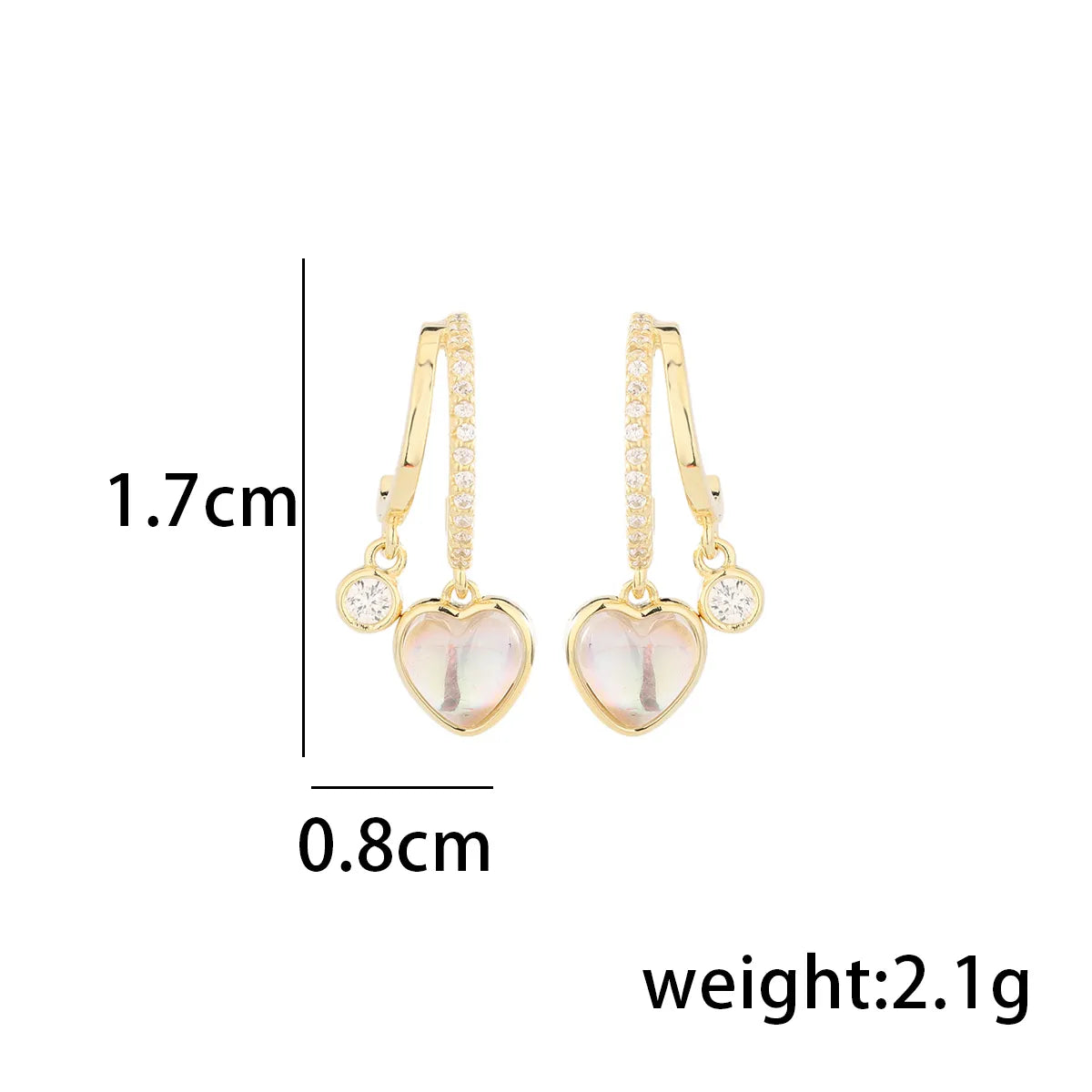 1 Pair Simple Style Classic Style Solid Color Plating Inlay Sterling Silver Zircon 14K Gold Plated Drop Earrings